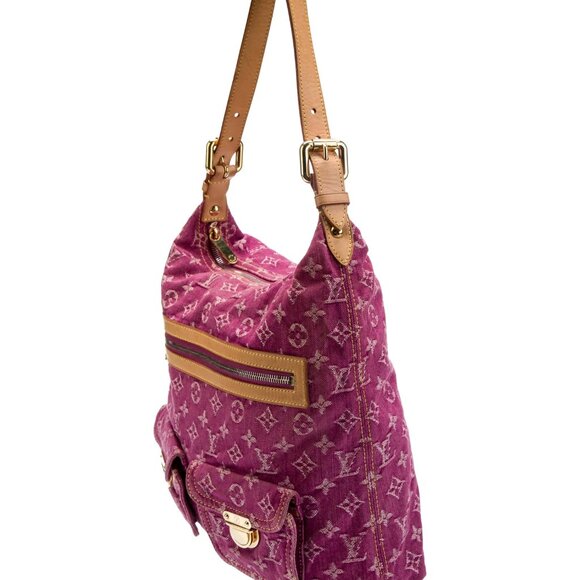 LOUIS VUITTON Fuchsia Pink Monogram Baggy Denim Bag GM  DC# SD0036 - Picture 3 of 14